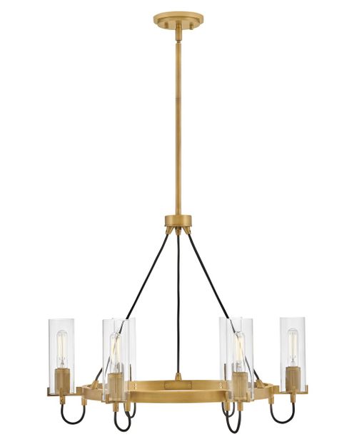 Heritage Brass LED Chandelier from the Ryden Collection