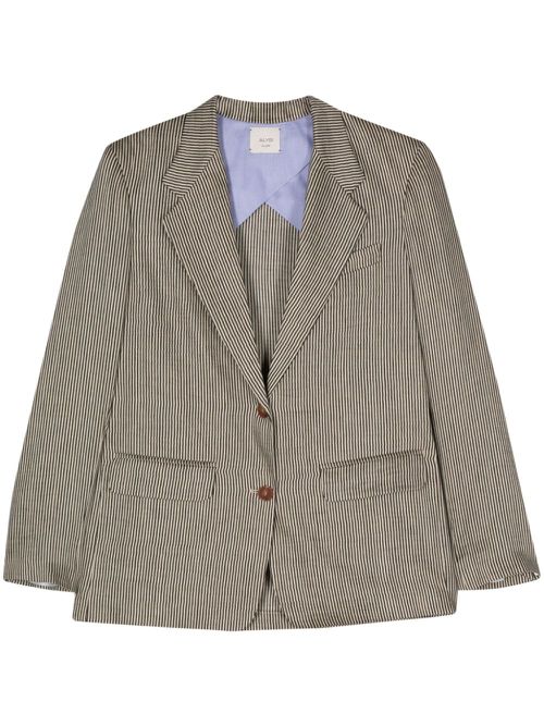 - Striped Single-breasted Jacket
