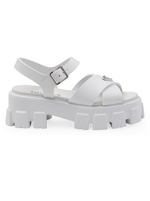 Women's Monolith Rubber Sandals - White