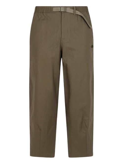 Logo-embroidered elastic-waist trousers - Green