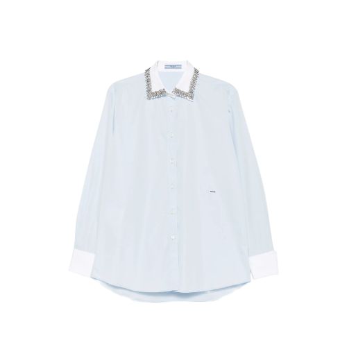 Crystal-embellished Poplin Shirt