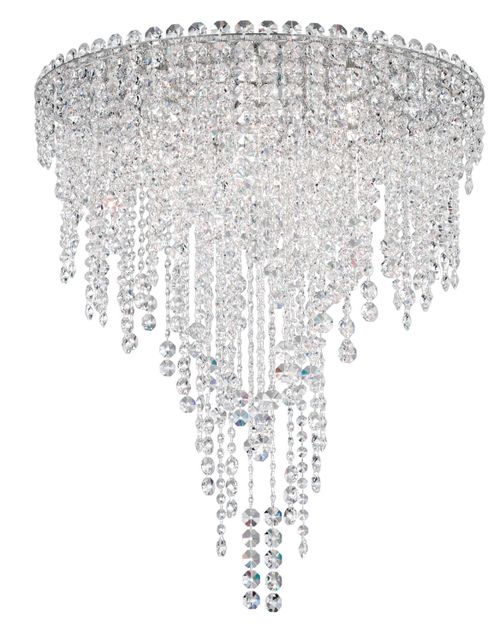 Chantant 6-Light Flush Mount Ceiling Light in Stainless Stee