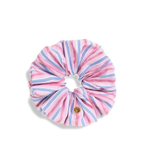 Striped Jacquard Cotton Scrunchie