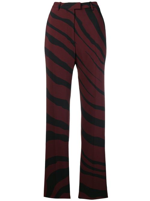 Zebra print trousers - Red