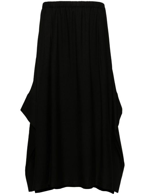 R-Cuff midi skirt - Black