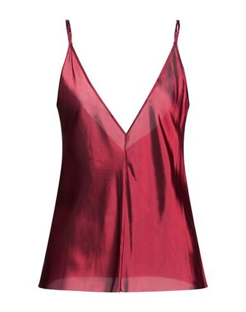 Woman Top Burgundy Size M Cupro