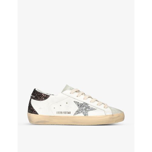 Womens White/oth Women's Superstar 11353 Star-applique Low-top Leather Trainers