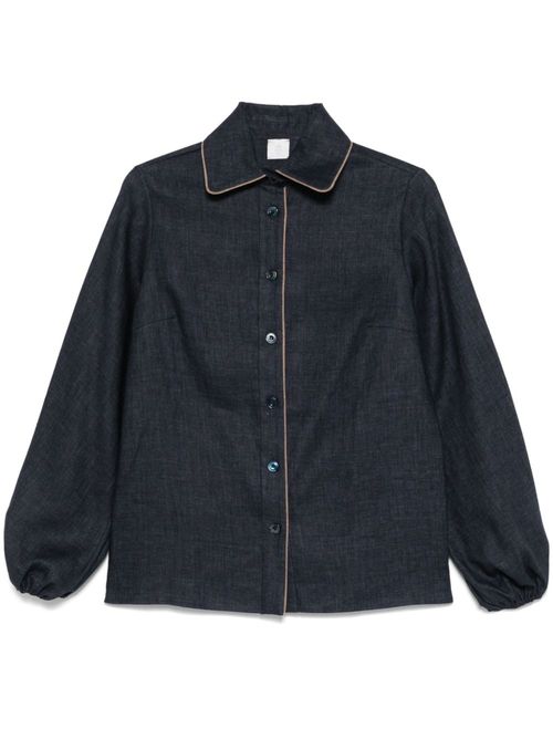 Linen Shirt — Navy