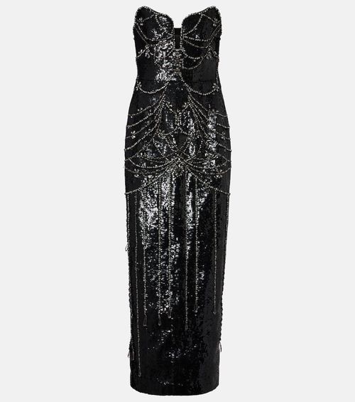 Chandelier embellished gown