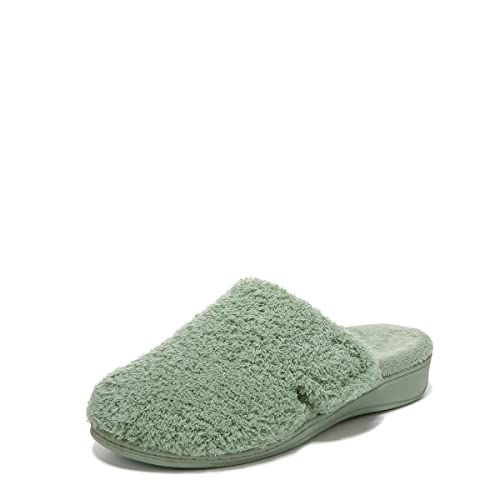 Vionic Women’s Gemma Mule Slipper - Comfortable Spa House Slippers that include Three-Zone Comfort with Orthotic Insole Arch Support