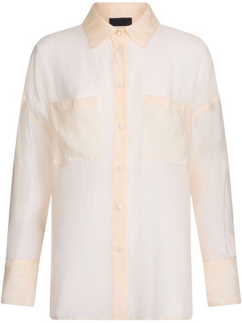 Beige organza shirt - Neutrals