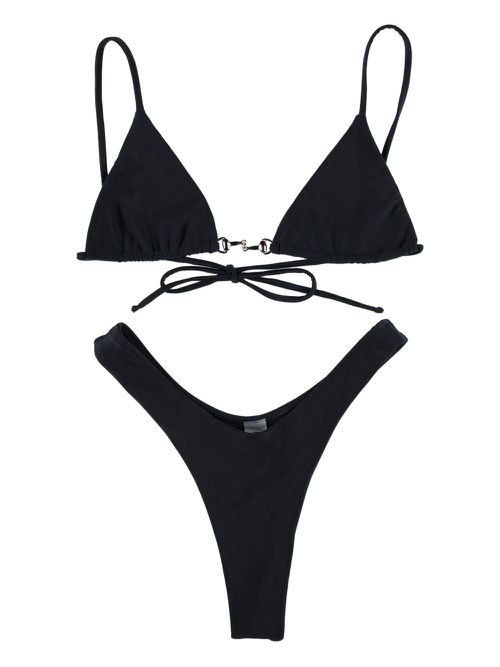 Triangle-cup bikini top - Black