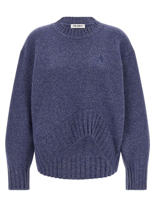Virgin Wool and Cashmere Knit Sweater — Blue