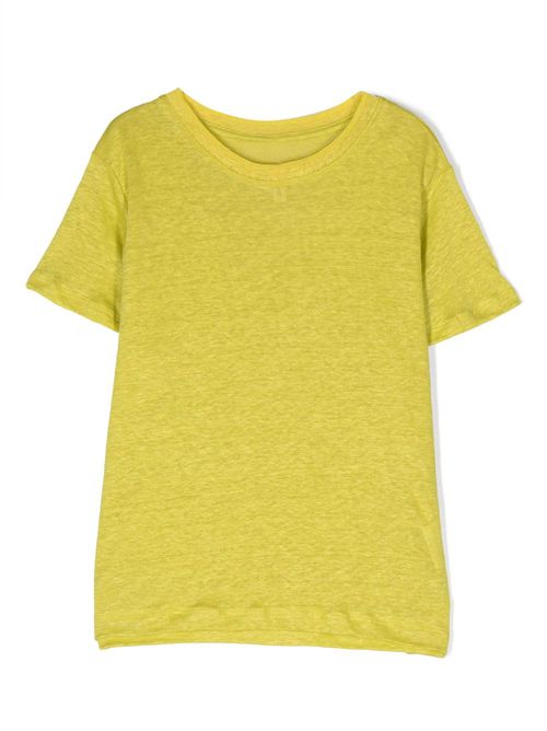 Mio linen mélange T-shirt - Yellow