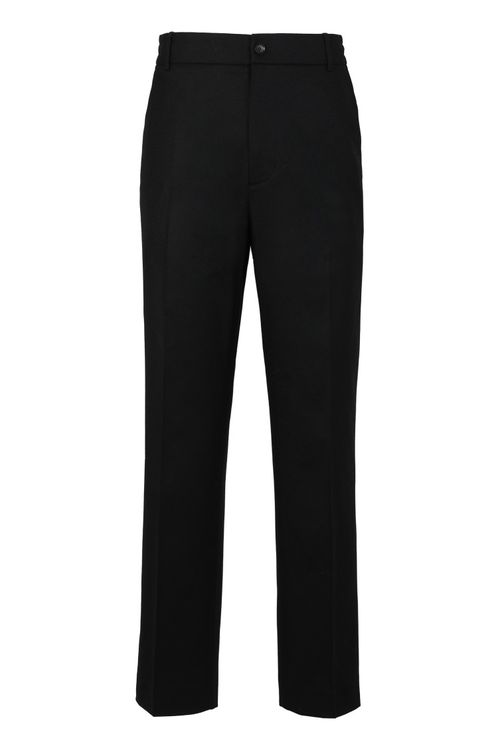 Black Tailored Fit Wool Pants