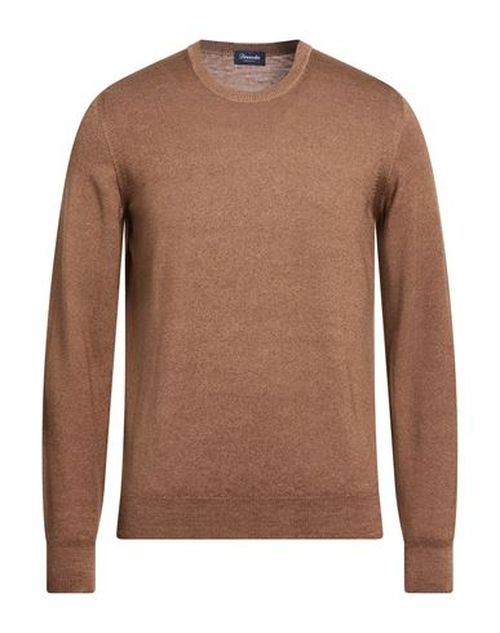 Man Sweater Light brown Size 42 Merino Wool