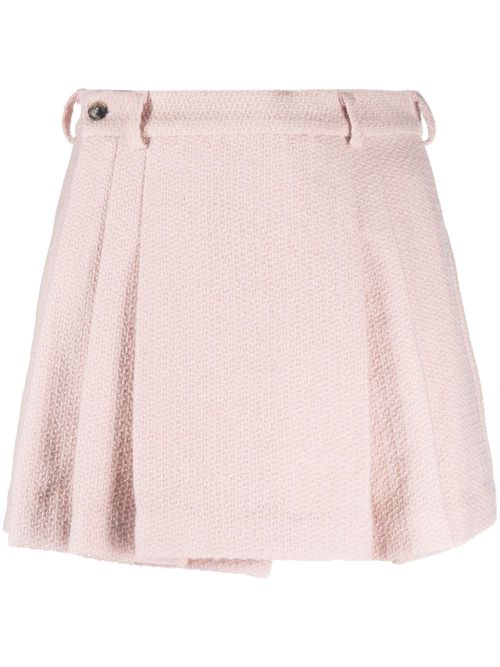 Bran high-waisted pleated skirt - Pink