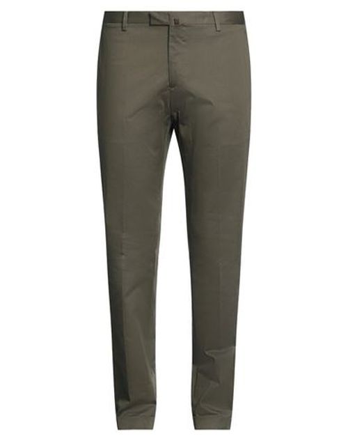Racconta La Sartoria Man Pants Military green Size 31 Cotton, Elastane