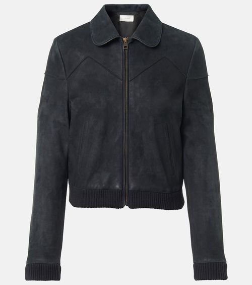 The Row Axelette suede jacket