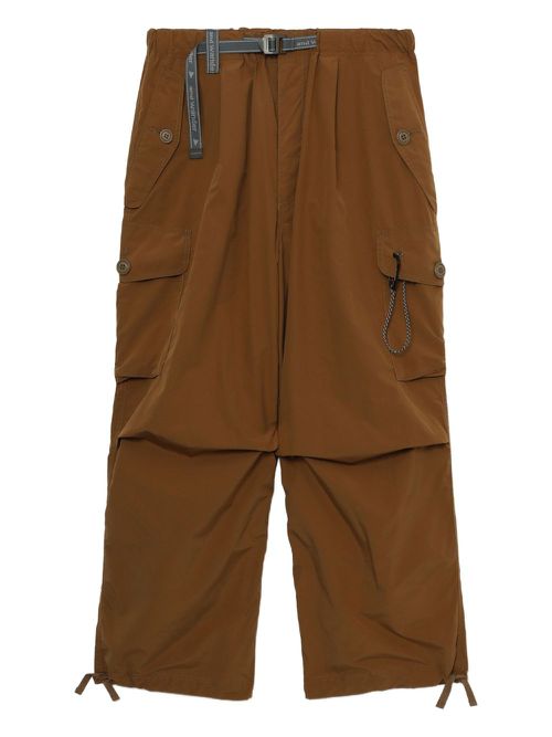 Belted cargo pants - Brown
