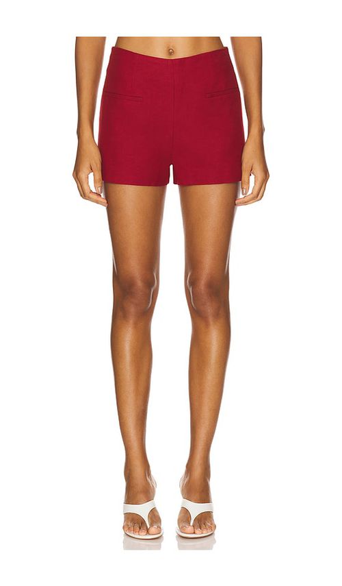 FAITHFULL THE BRAND Florine Mini Shorts in Red. -  XS also in