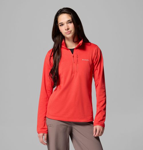 Women's Essential Hike  Grid Fleece Half Zip Jacket-
