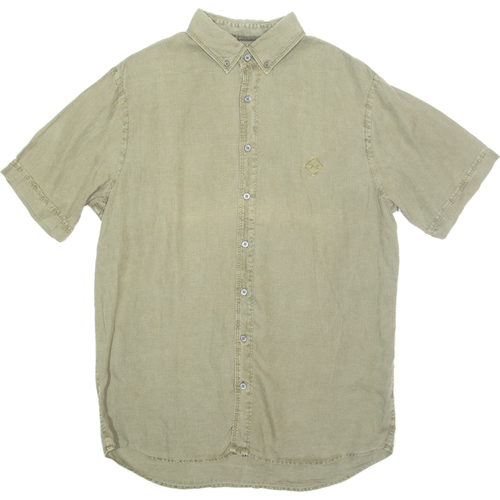 BARAX Mens Plain Shirt Green