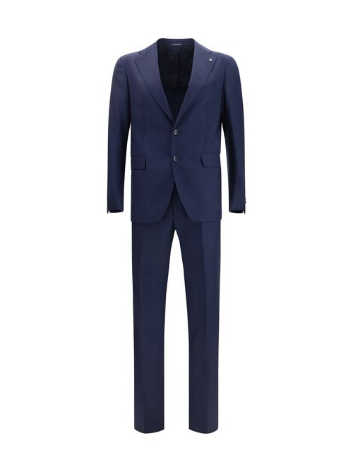 Single-Breasted Virgin Wool Suit — Navy