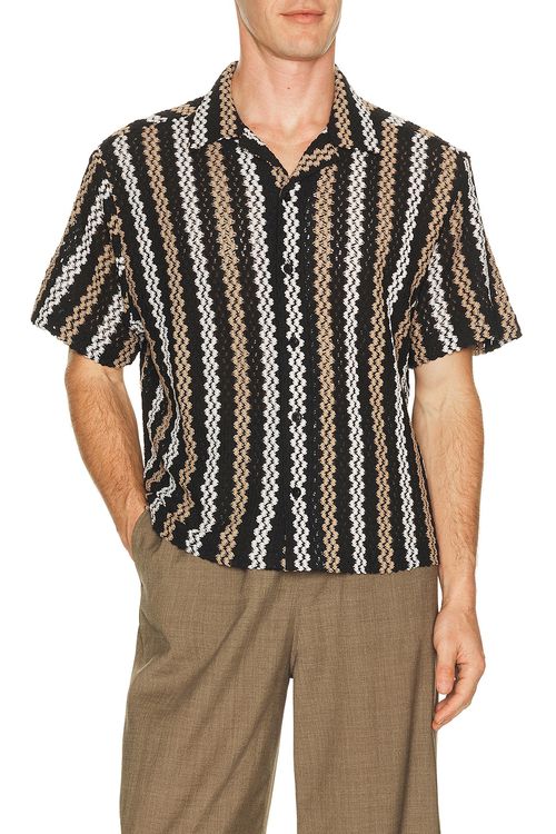 Percival HEMD WADE in Schwarz - Black. L also in M, S, XL/1X