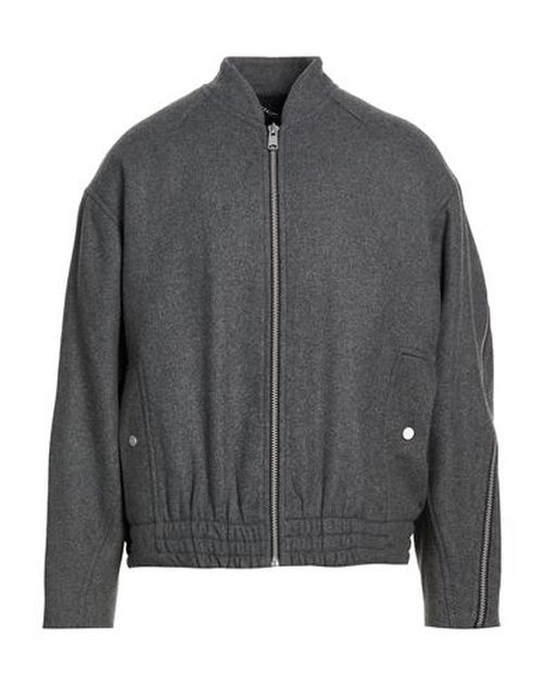 Man Jacket Grey Size L Polyester, Wool, Acrylic, Polyamide