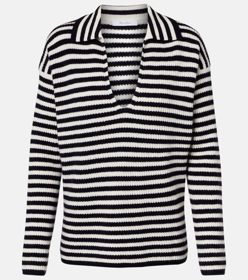 Gomma striped cashmere top