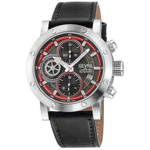 Flat Iron Chronograph Automatic Grey Dial Mens Watch 43710