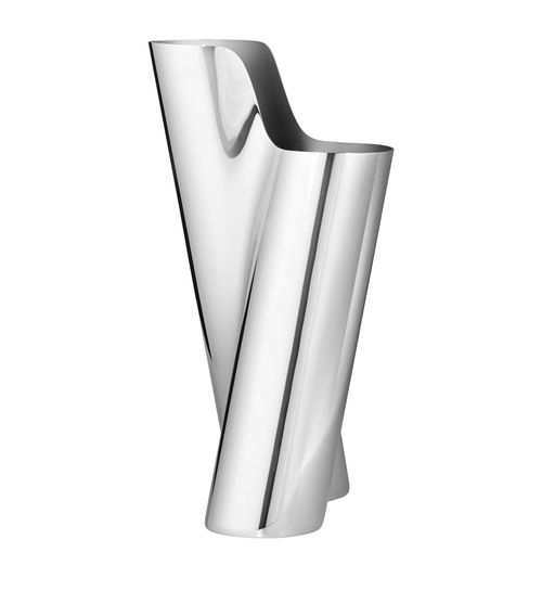 Small Stainless Steel Lituus Vase