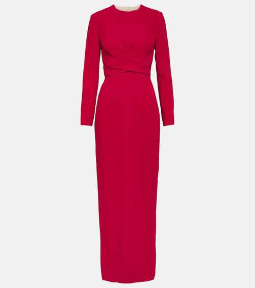 Emilia Wickstead Oakley pleated crêpe maxi dress
