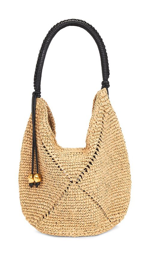 Madewell Lg Straw Pouchette Bag: Seasonal in Neutra