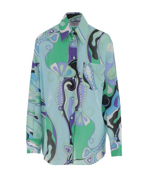 Emilio Pucci | PUCCI Graphic Printed Long-Sleeved Shirt | Realry