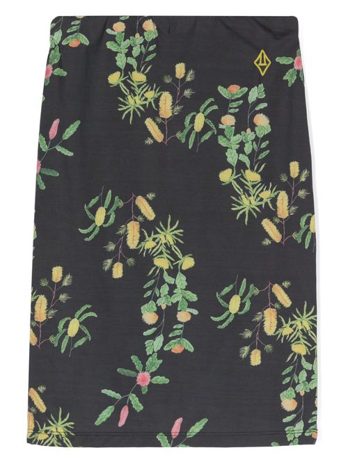Anaconda floral-print skirt - Brown