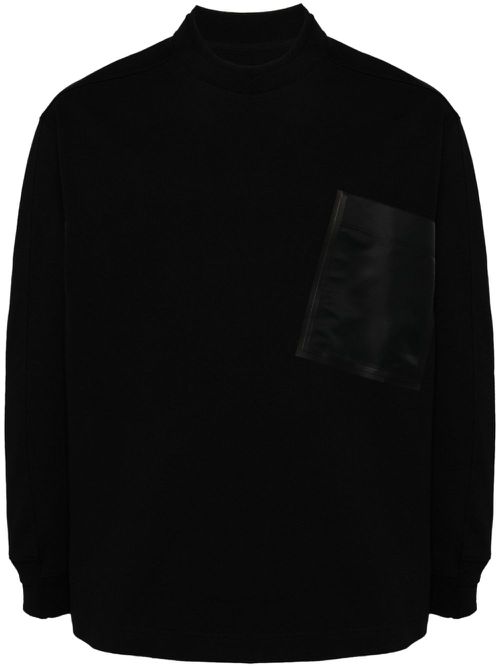 Loose long sleeves T-shirt - Black