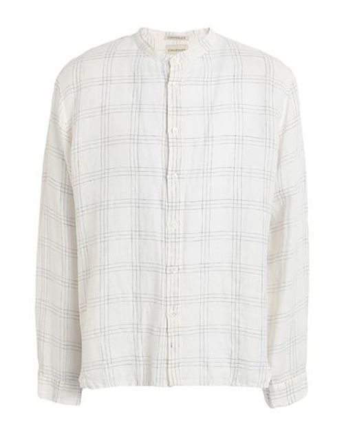 Man Shirt White Size M Linen