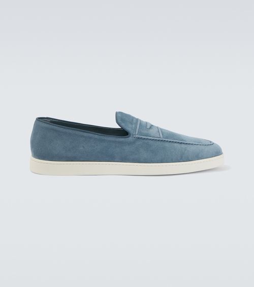 Pebbles suede penny loafers