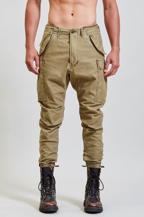 R13 Military Cargo Pant - Olive