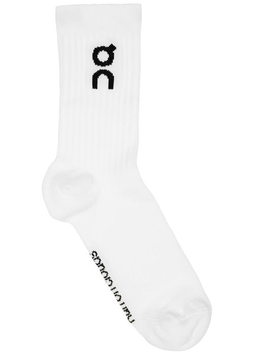 Logo Cott-blend Socks - set of Three - White - M (UK12 / M)