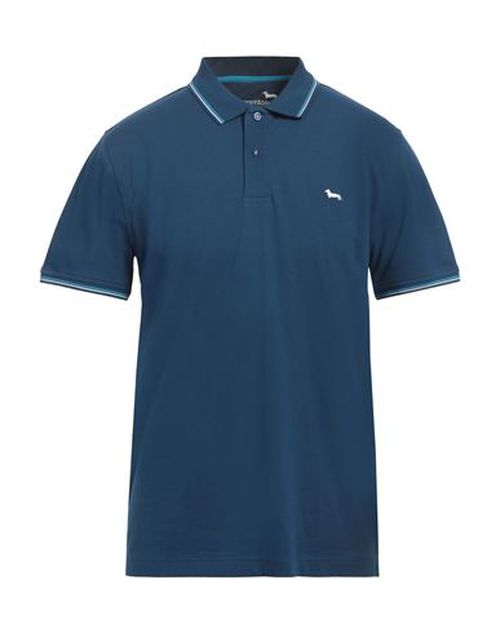 Harmont & Blaine Man Polo shirt Navy Size 3XL Cotton, Elastane