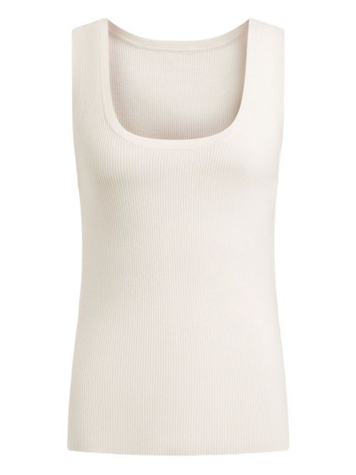 Square-neck tank top - White