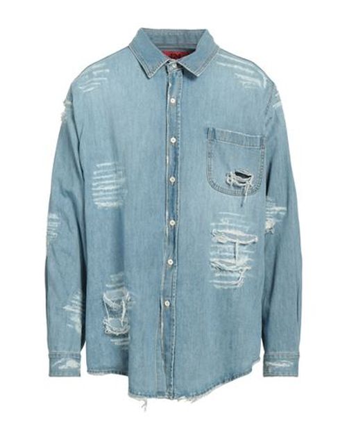 Man Denim shirt Blue Size M Cotton