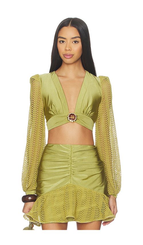 PatBO Wave Top in Green. L also in