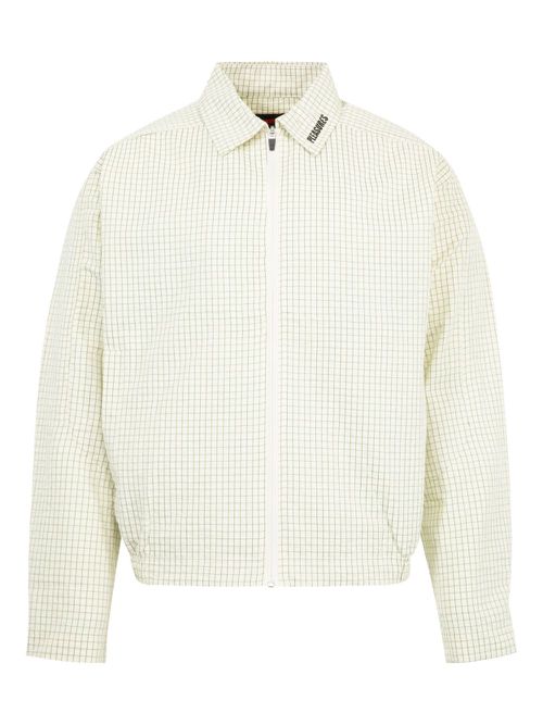 Shifty check-patterned zip-up jacket - Neutrals