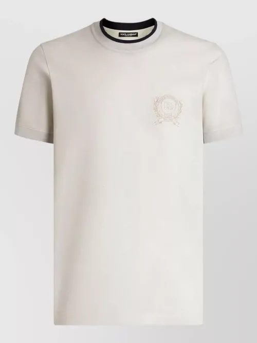 Dolce&Gabbana - silk nylon t shirt short sleeves collar