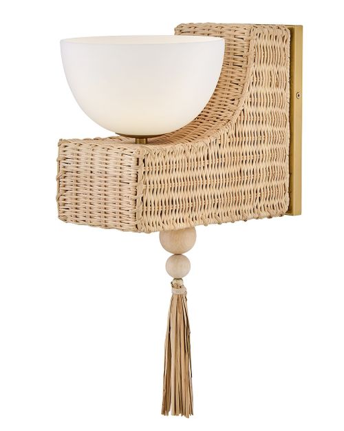 Lacquered Brass LED Wall Sconce from the Thalia Collection