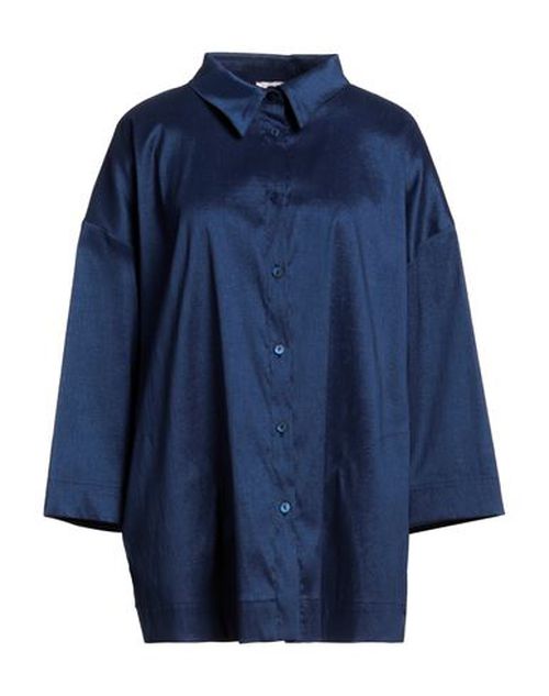 Rossopuro Woman Shirt Navy Size S Polyester, Nylon, Elastane